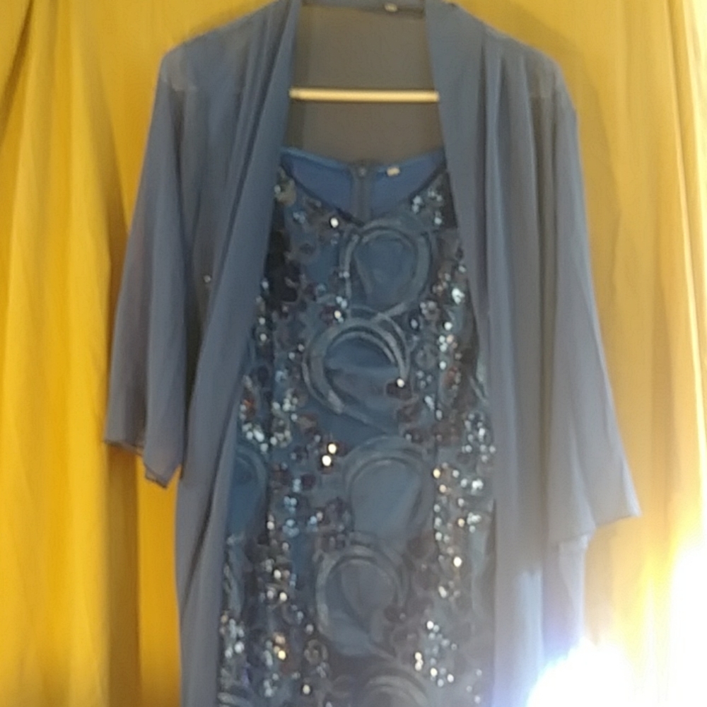 Large Royal Blue Holiday Dress